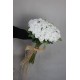 Buket Beyaz Güller 50 li Demet Hasır İple Sarılı Yapaylar