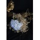 Buket Beyaz Güller 7 li Demet Çipsolarla Çevrili Hasır İple Sarılı