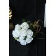 Buket Beyaz Güller 10 lu Demet Hasır İple Sarılı