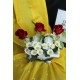 Çİçek Taş Saksı Tüm Güzel Anlamları Barındıran 5 Adet Güller Kırmızı Beyaz & 25 Başlıklı Papatyalar