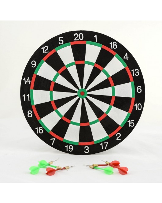 Çift Taraflı 30 Cm Dart Tahtası Ve 4 Adet Ok 6aly716