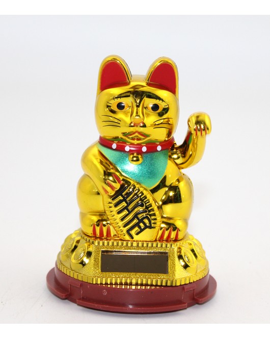 Güneş Enerjili Pati Salayan Şans Kedisi ( Maneki Neko ) Alk2931