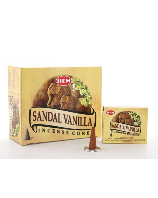 Sandal Vanilla Aromalı Konik Tütsü