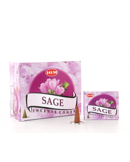 Sage Aromalı Konik Tütsü