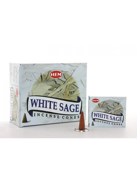 White Sage Aromalı Konik Tütsü