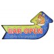 Bar Open Temalı Ledli Bar Tabelası