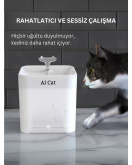 Akıllı Kedi Köpek Su Şelalesi Su Pınarı Su Sebili - Wifi Destekli - Uv - 2.2 Lt Otomatik Su kabı