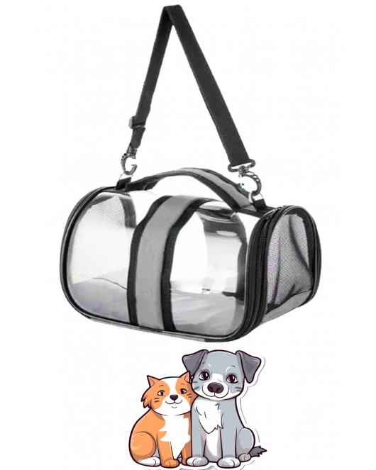 Flybag Kedi Köpek Kuş Seyahat Taşıma Çantası Şeffaf Omuz Askılıklı Evcil Hayan Çantası